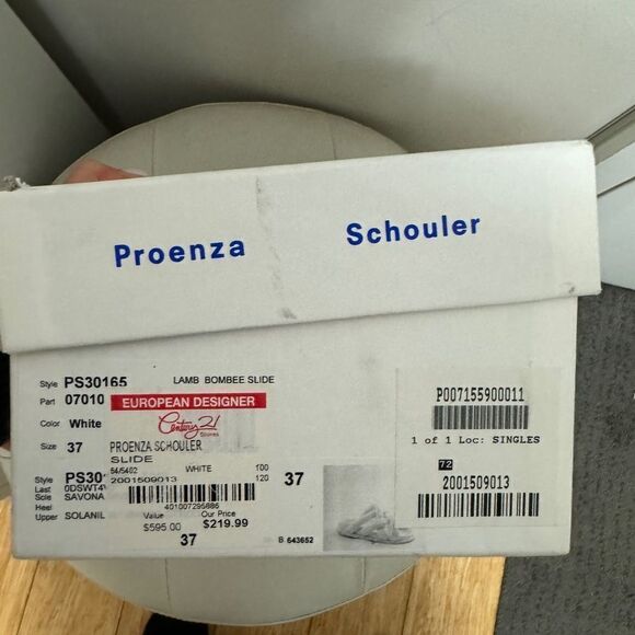 Proenza Schouler Pretzel Crossover Sandals in White - Picture 6 of 10